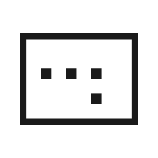 Image aspect ratio outline sharp icon, sharp-cornered style, from Material Symbols Light