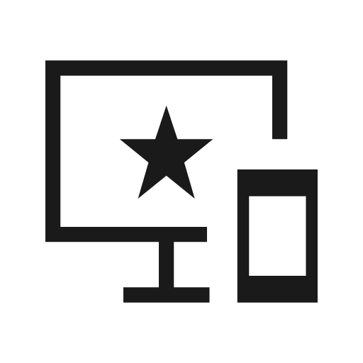 Important devices outline sharp icon, sharp-cornered style, from Material Symbols Light