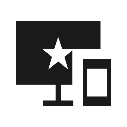 Important devices sharp icon, sharp-cornered style, from Material Symbols Light