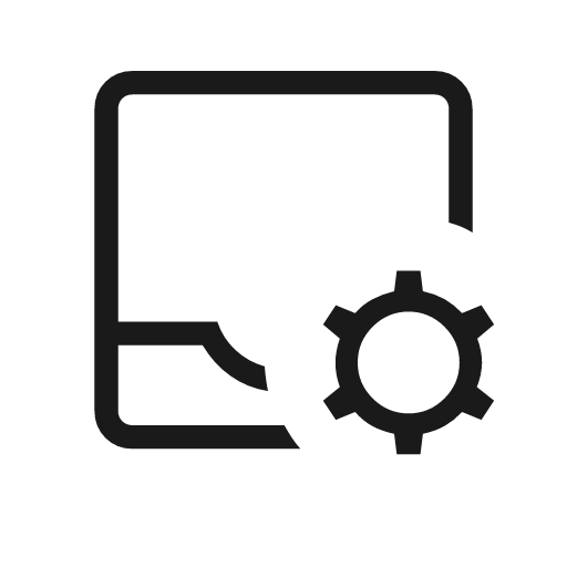 Inbox customize outline icon, outline style, from Material Symbols Light