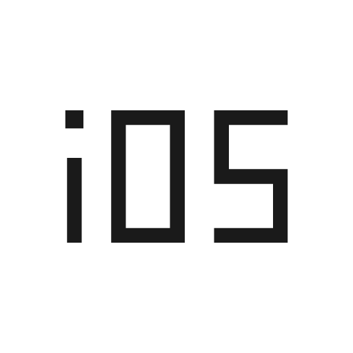 Ios sharp icon, sharp-cornered style, from Material Symbols Light