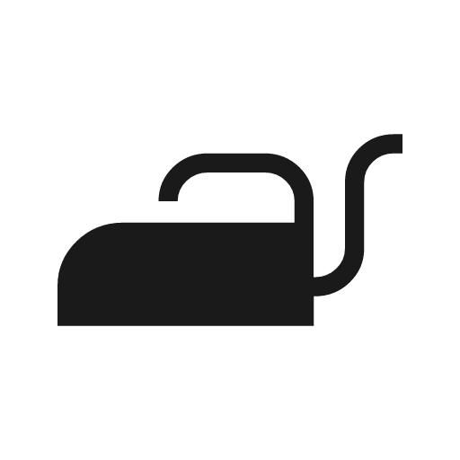 Iron icon, solid style, from Material Symbols Light