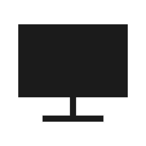 Jamboard kiosk sharp icon, sharp-cornered style, from Material Symbols Light
