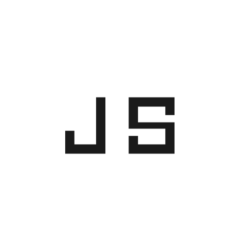 Javascript sharp icon, sharp-cornered style, from Material Symbols Light