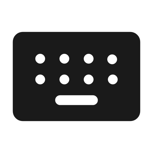 Keyboard alt rounded icon, rounded style, from Material Symbols Light