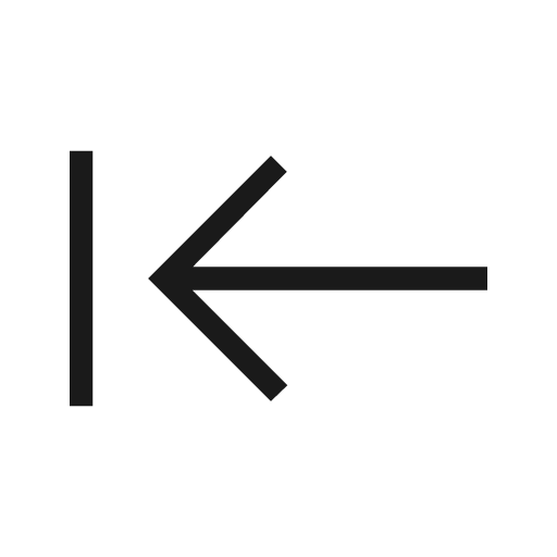 Keyboard tab rtl icon, solid style, from Material Symbols Light