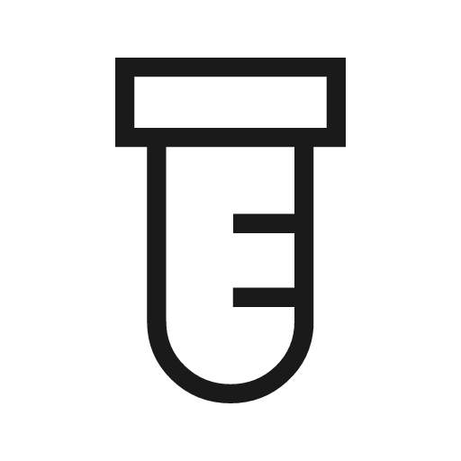 Labs outline sharp icon, sharp-cornered style, from Material Symbols Light