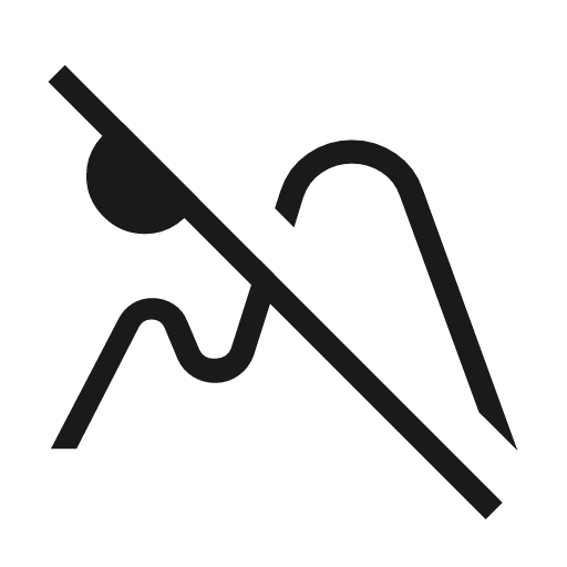 Landscape 2 off outline icon, outline style, from Material Symbols Light