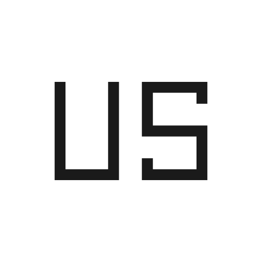Language us sharp icon, sharp-cornered style, from Material Symbols Light