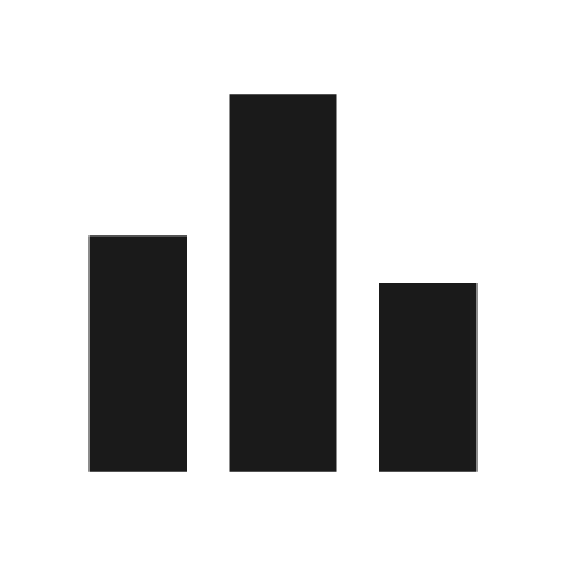 Leaderboard icon, solid style, from Material Symbols Light