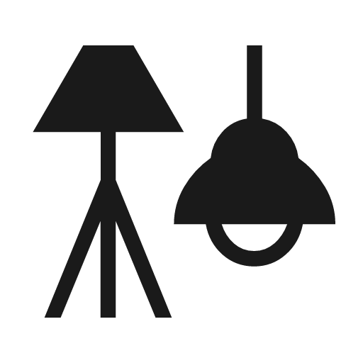 Light group 2 icon, solid style, from Material Symbols Light