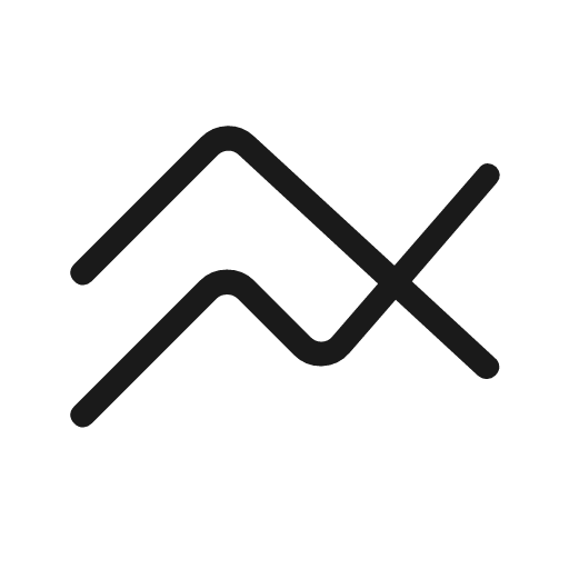 Line axis rounded icon, rounded style, from Material Symbols Light