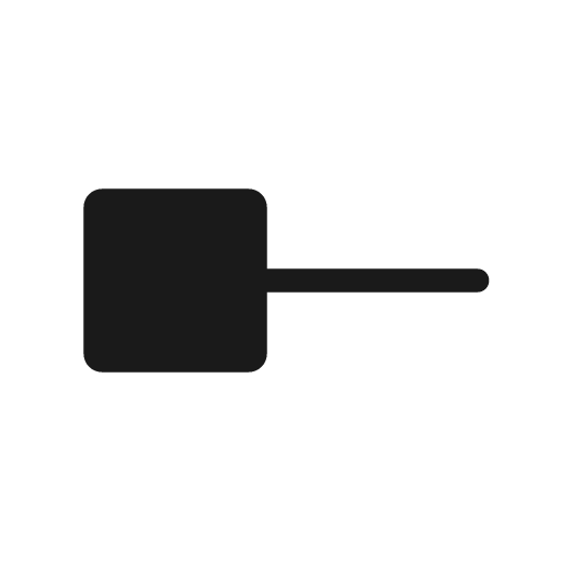 Line start square rounded icon, rounded style, from Material Symbols Light