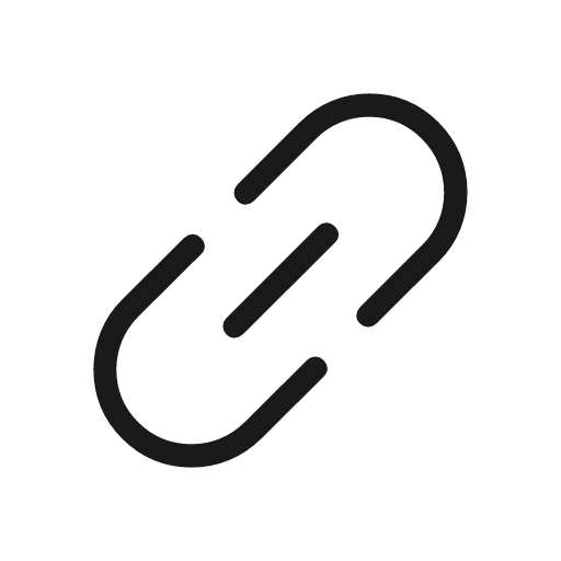 Link 2 rounded icon, rounded style, from Material Symbols Light