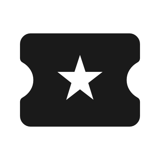 Local activity icon, solid style, from Material Symbols Light