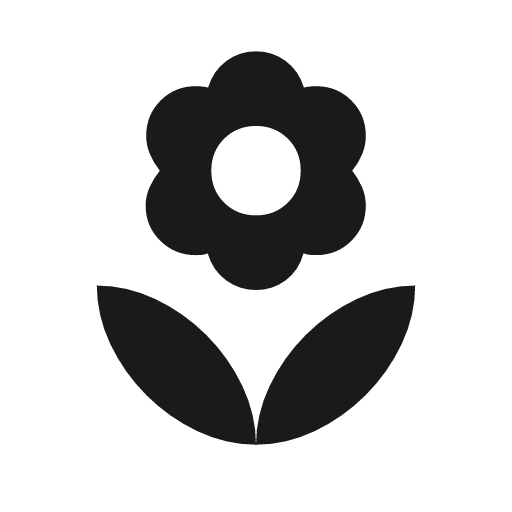 Local florist icon, solid style, from Material Symbols Light