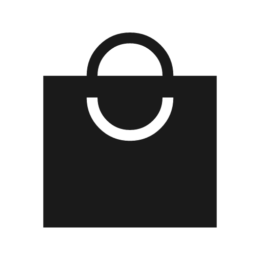Local mall sharp icon, sharp-cornered style, from Material Symbols Light