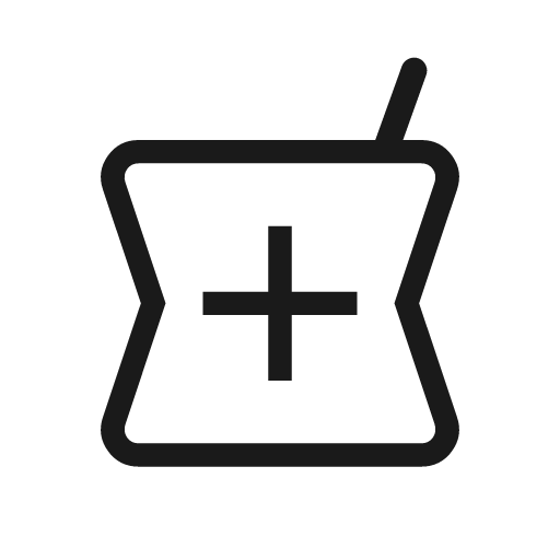 Local pharmacy outline rounded icon, rounded style, from Material Symbols Light