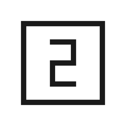 Looks two outline sharp icon, sharp-cornered style, from Material Symbols Light