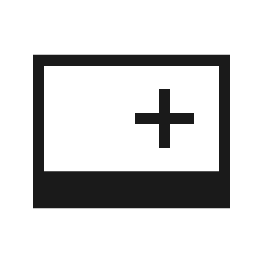 Magnify docked sharp icon, sharp-cornered style, from Material Symbols Light