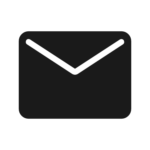 Mail rounded icon, rounded style, from Material Symbols Light