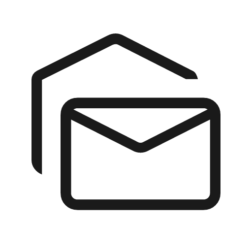 Mark as unread outline rounded icon, rounded style, from Material Symbols Light