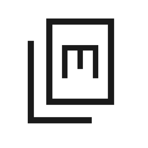 Markdown copy outline sharp icon, sharp-cornered style, from Material Symbols Light