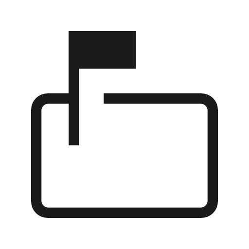 Markunread mailbox outline icon, outline style, from Material Symbols Light