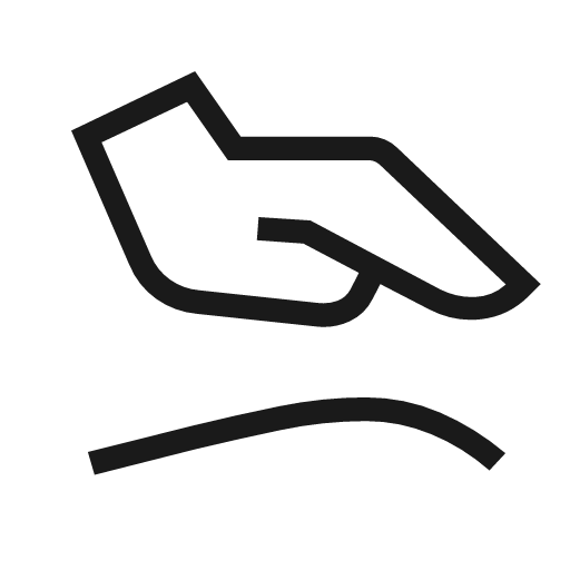 Massage outline icon, outline style, from Material Symbols Light