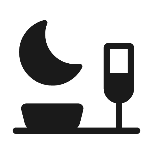 Meal dinner rounded icon, rounded style, from Material Symbols Light