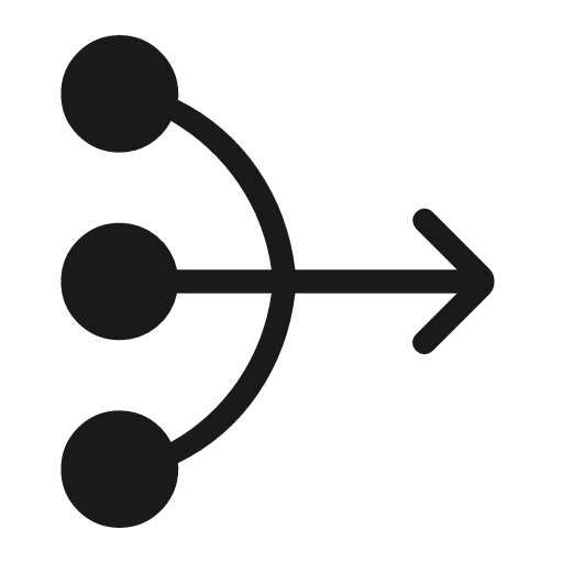 Mediation rounded icon, rounded style, from Material Symbols Light