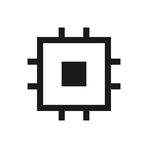 Memory sharp icon, sharp-cornered style, from Material Symbols Light