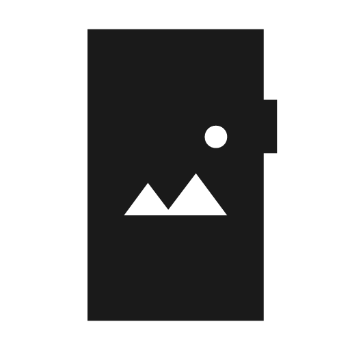 Mobile screensaver sharp icon, sharp-cornered style, from Material Symbols Light