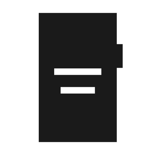 Mobile text 2 sharp icon, sharp-cornered style, from Material Symbols Light