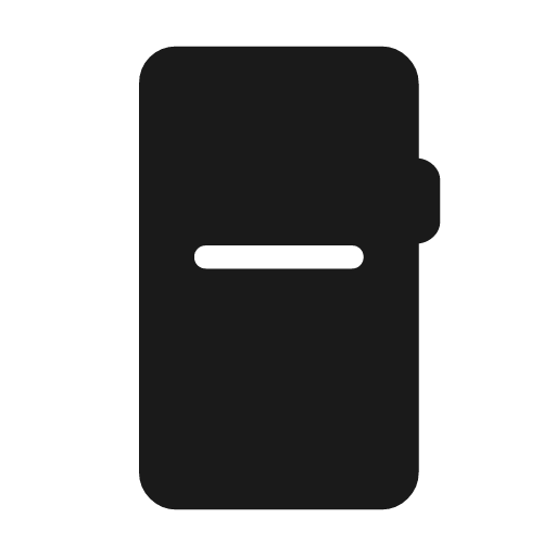 Mobile text rounded icon, rounded style, from Material Symbols Light
