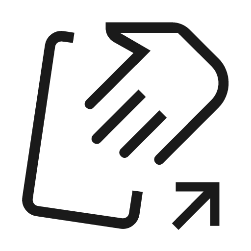 Mobile theft outline icon, outline style, from Material Symbols Light