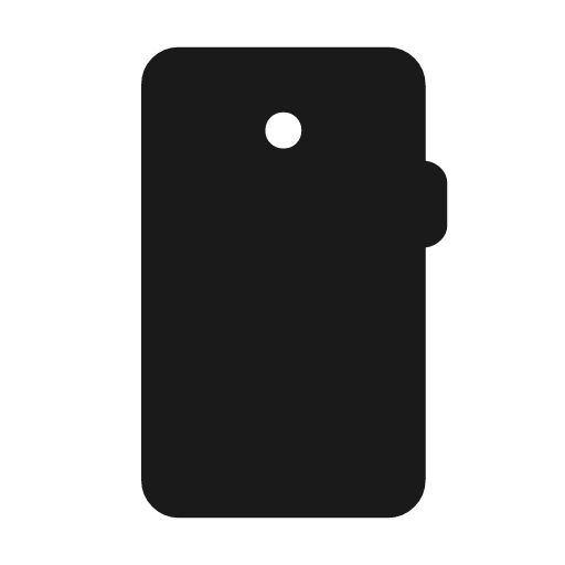 Mobile icon, solid style, from Material Symbols Light
