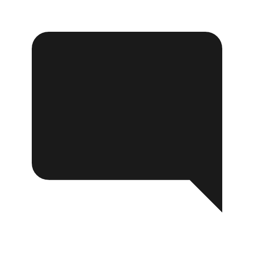 Mode comment icon, solid style, from Material Symbols Light