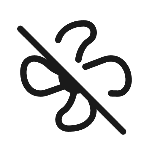 Mode fan off outline rounded icon, rounded style, from Material Symbols Light