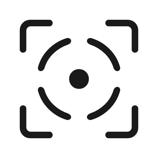 Motion sensor active rounded icon, rounded style, from Material Symbols Light