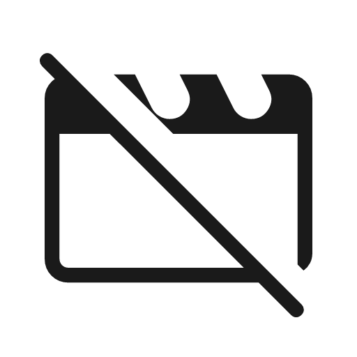 Movie off outline rounded icon, rounded style, from Material Symbols Light