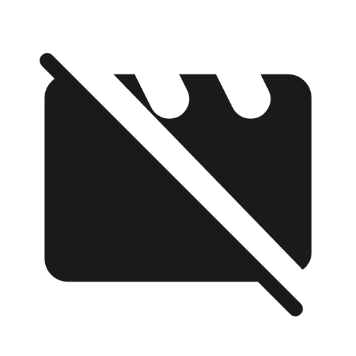 Movie off rounded icon, rounded style, from Material Symbols Light