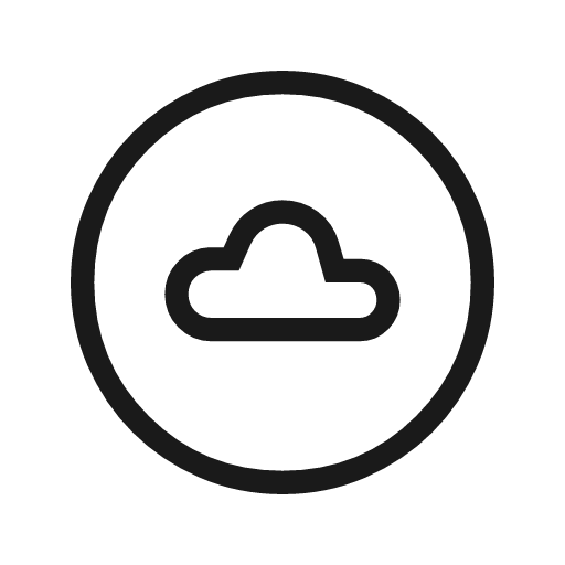 Nest farsight weather outline icon, outline style, from Material Symbols Light