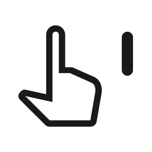 Nest wake on press outline rounded icon, rounded style, from Material Symbols Light