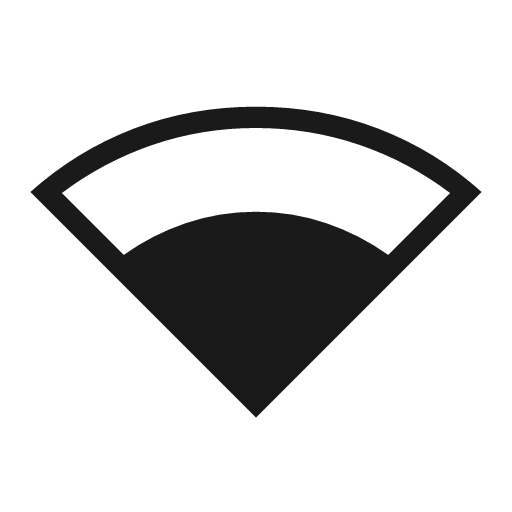 Network wifi 3 bar icon, solid style, from Material Symbols Light
