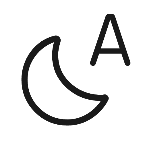 Night sight auto outline rounded icon, rounded style, from Material Symbols Light
