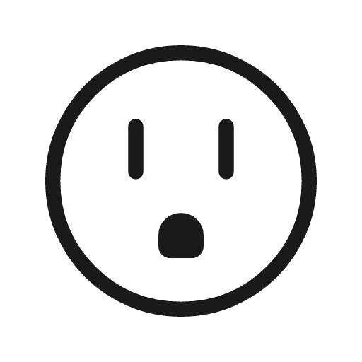 Outlet outline rounded icon, rounded style, from Material Symbols Light