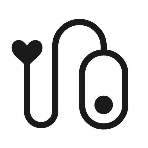 Pacemaker outline icon, outline style, from Material Symbols Light