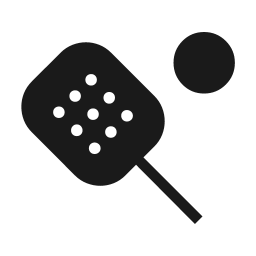 Padel icon, solid style, from Material Symbols Light