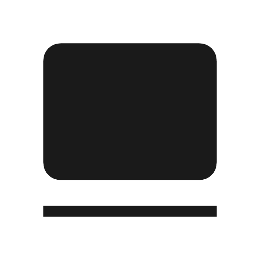 Page footer icon, solid style, from Material Symbols Light